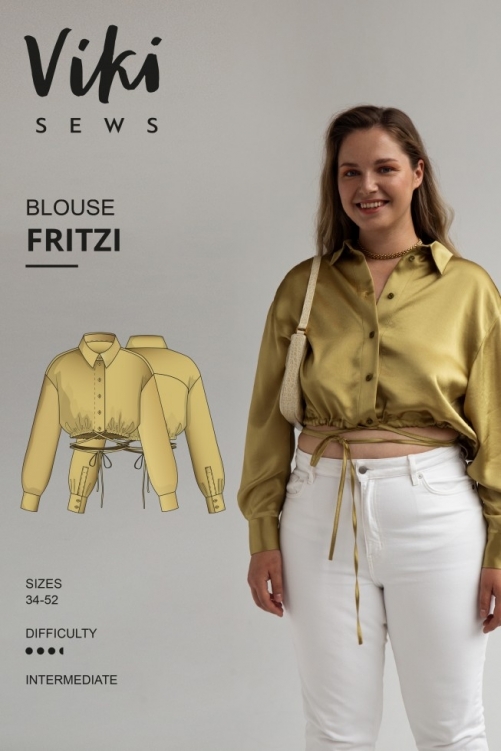 Vikisews Paper Sewing Pattern Fritzi Blouse