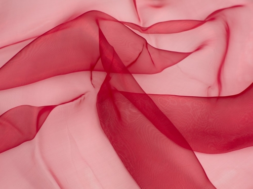 Minerva Core Range Sheer Organza Fabric Wine