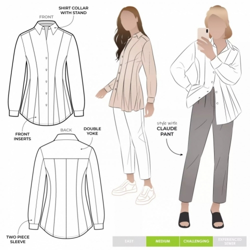 Style Arc Paper Sewing Pattern Celeste Shirt