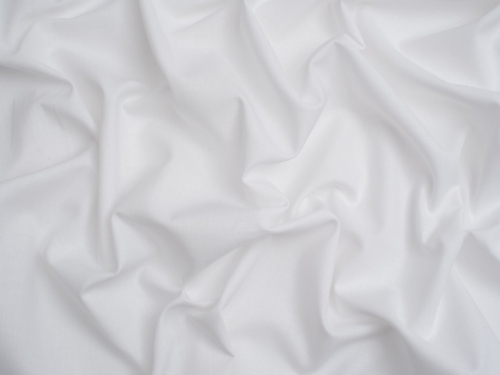 Minerva Core Range 100% Cotton Broadcloth Fabric White