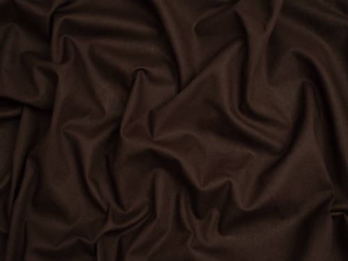 Minerva Core Range 100% Cotton Broadcloth Fabric Brown