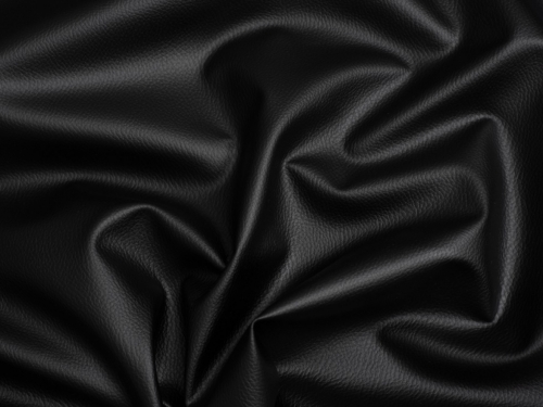 Minerva Core Range Textured Faux Leather Fabric Black Minerva
