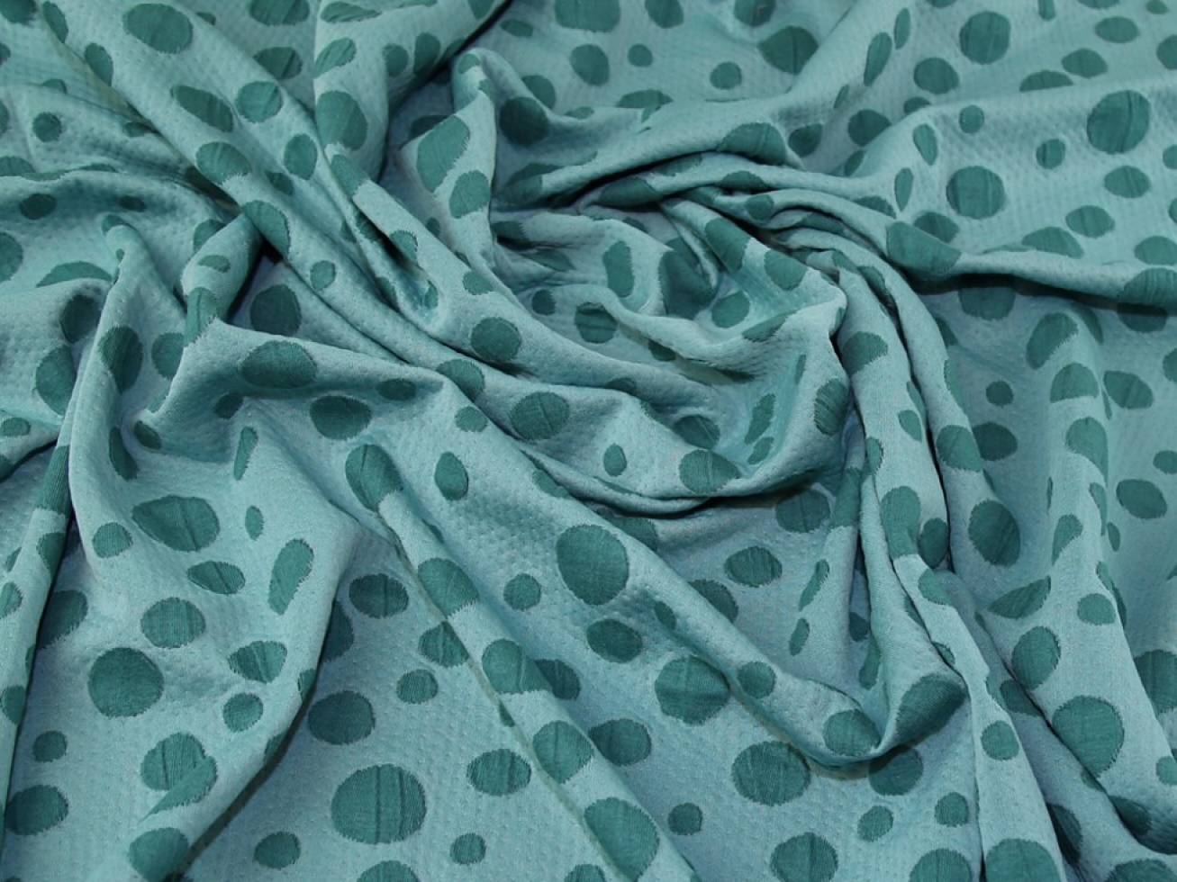 Lady McElroy Textured Stretch Knit Fabric Spearmint