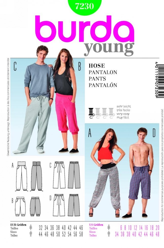 Burda Paper Sewing Pattern 7230