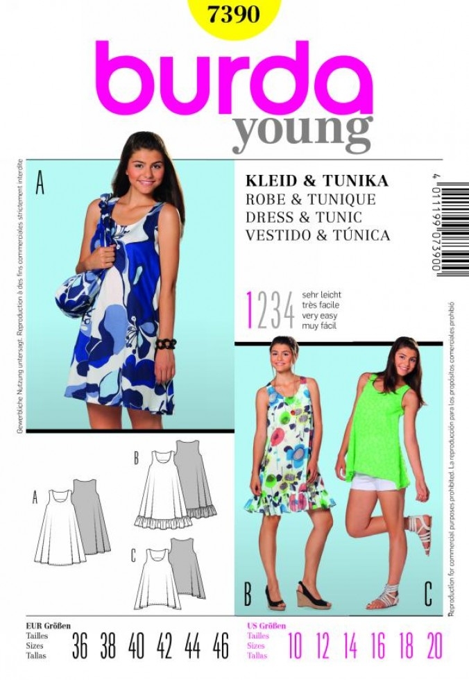 Burda Paper Sewing Pattern 7390