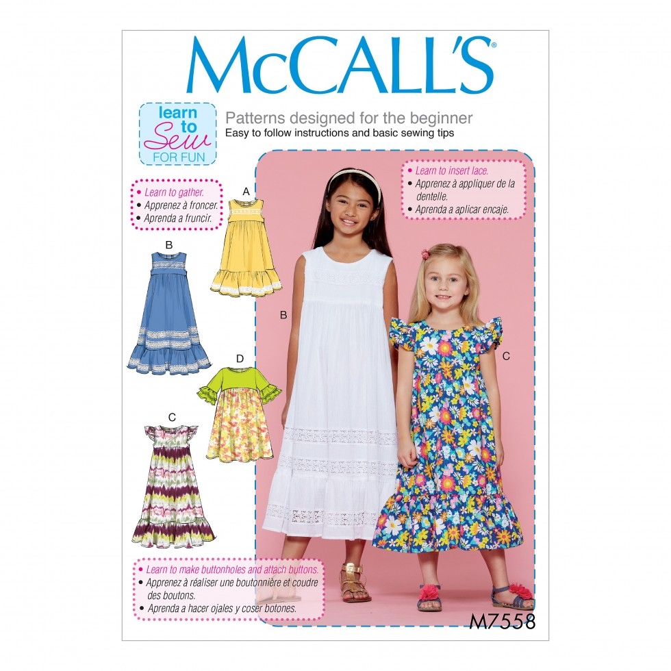 McCalls Paper Sewing Pattern 7558