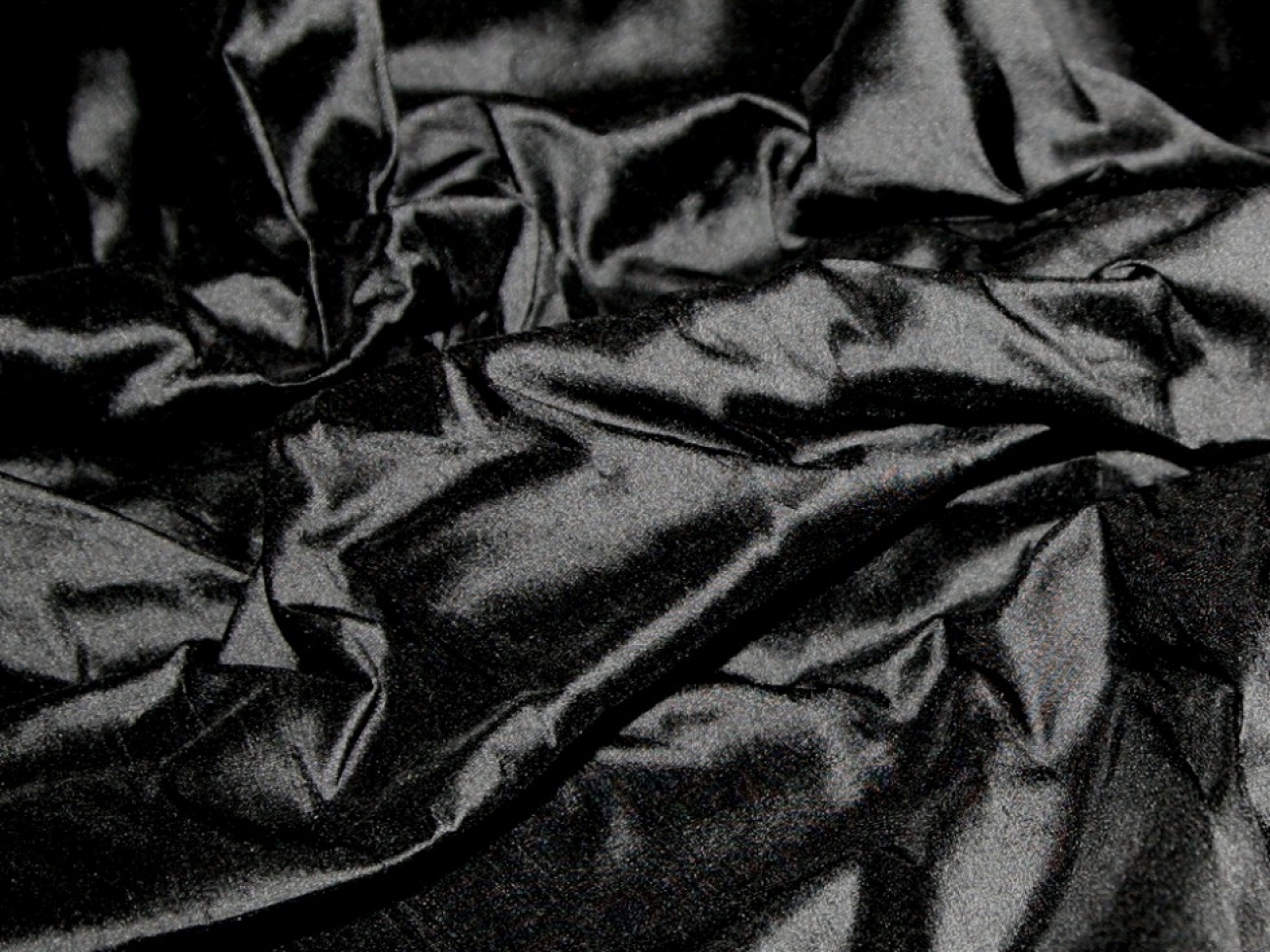 Chantelle Silk Dupion Fabric Black