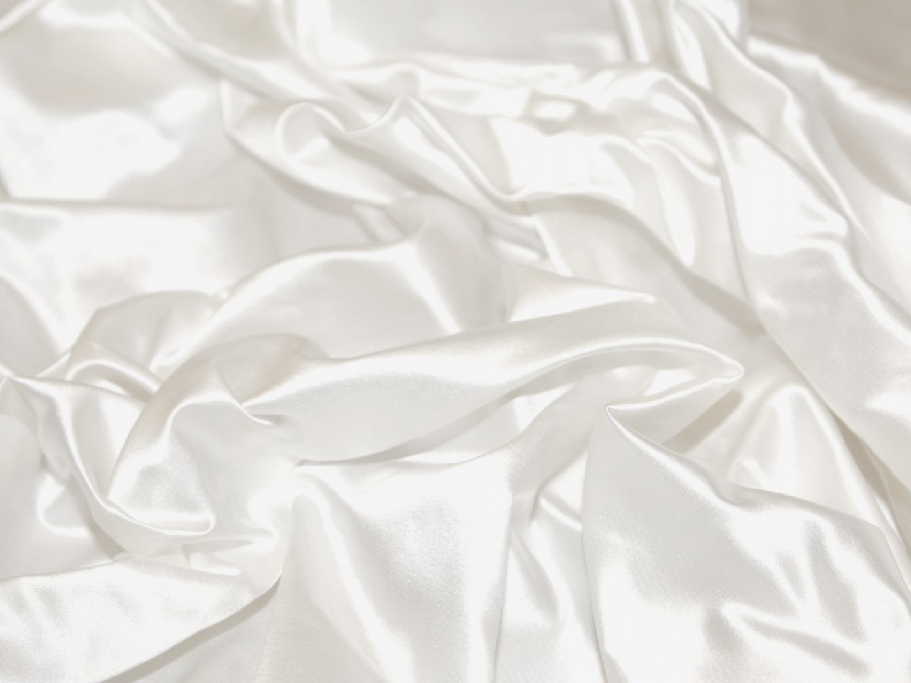 Empress Silk Satin Fabric White