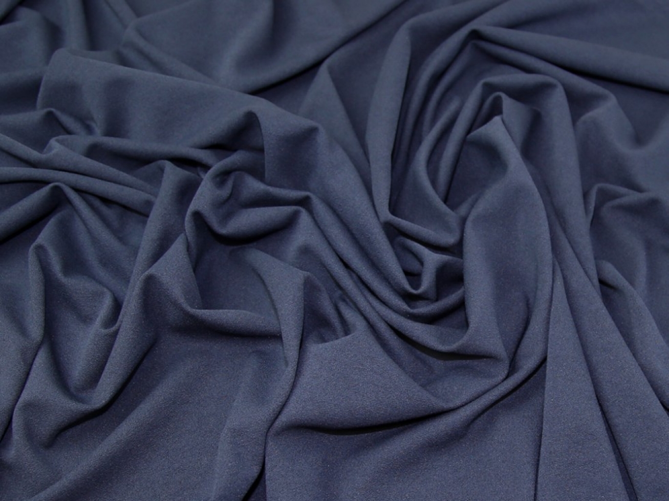 John Kaldor Farne Scuba Crepe Stretch Knit Fabric Navy Blue