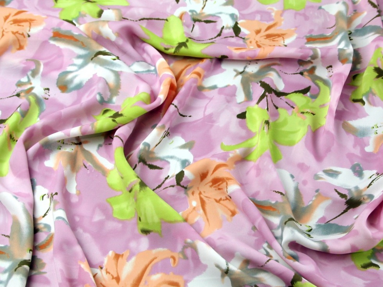 John Kaldor Hermione Crepe Fabric Rose Pink