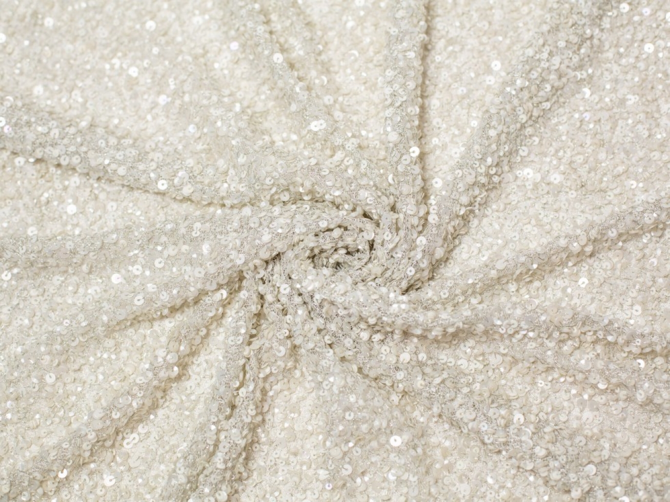 Minerva Core Range Jaipur Sequin Lace Fabric Ivory