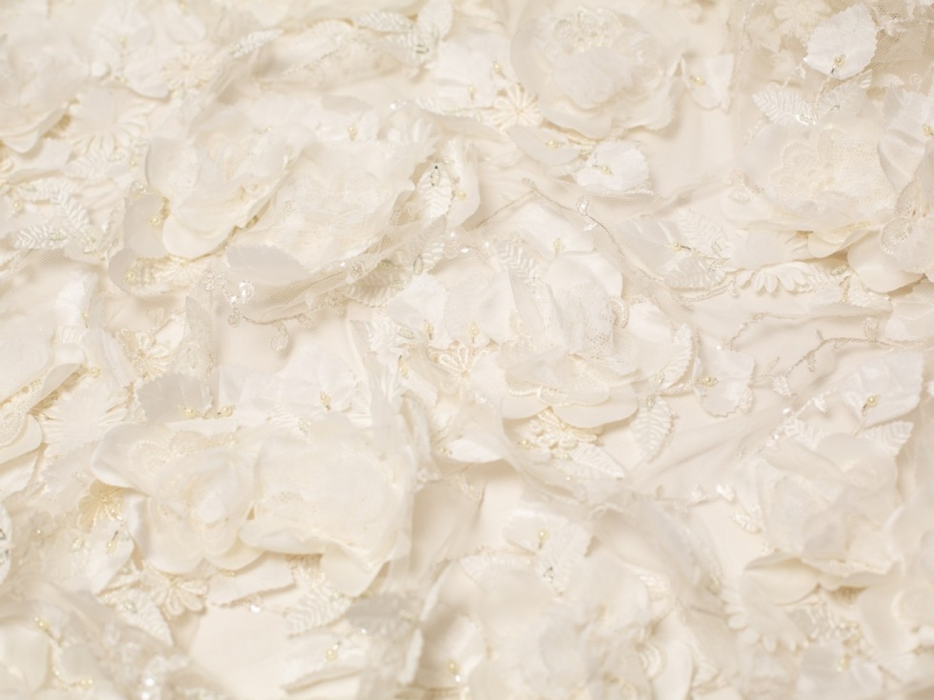 Minerva Core Range Julianne Embroidered Lace Fabric Ivory