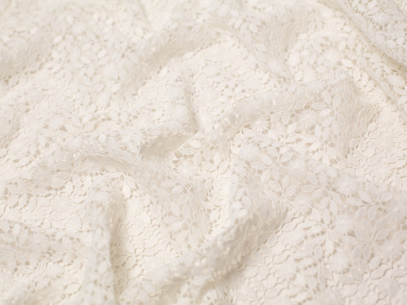 Minerva Core Range Nadia Guipure Lace Fabric Ivory