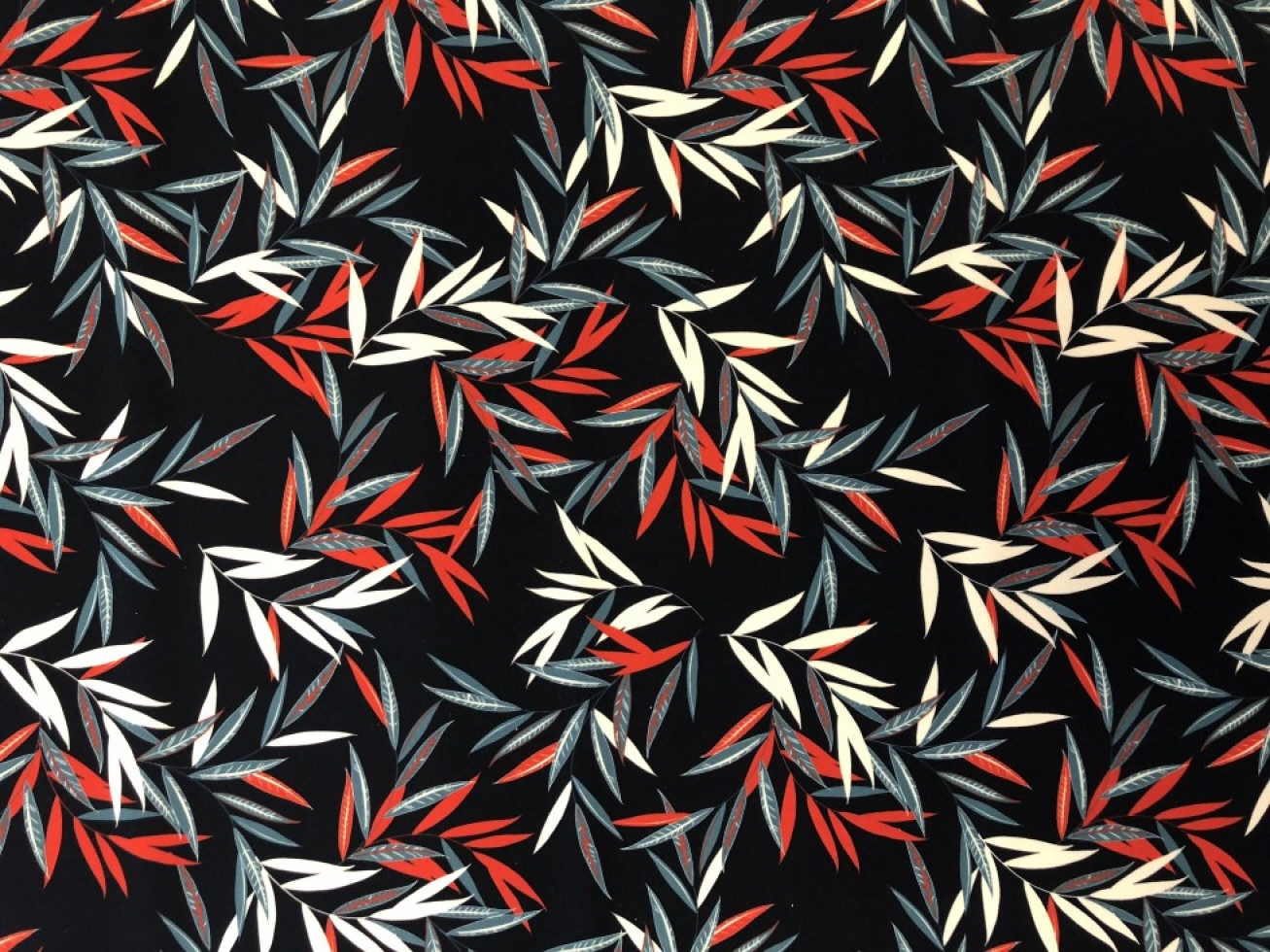 John Kaldor Pease Blossom Crepe Fabric Red