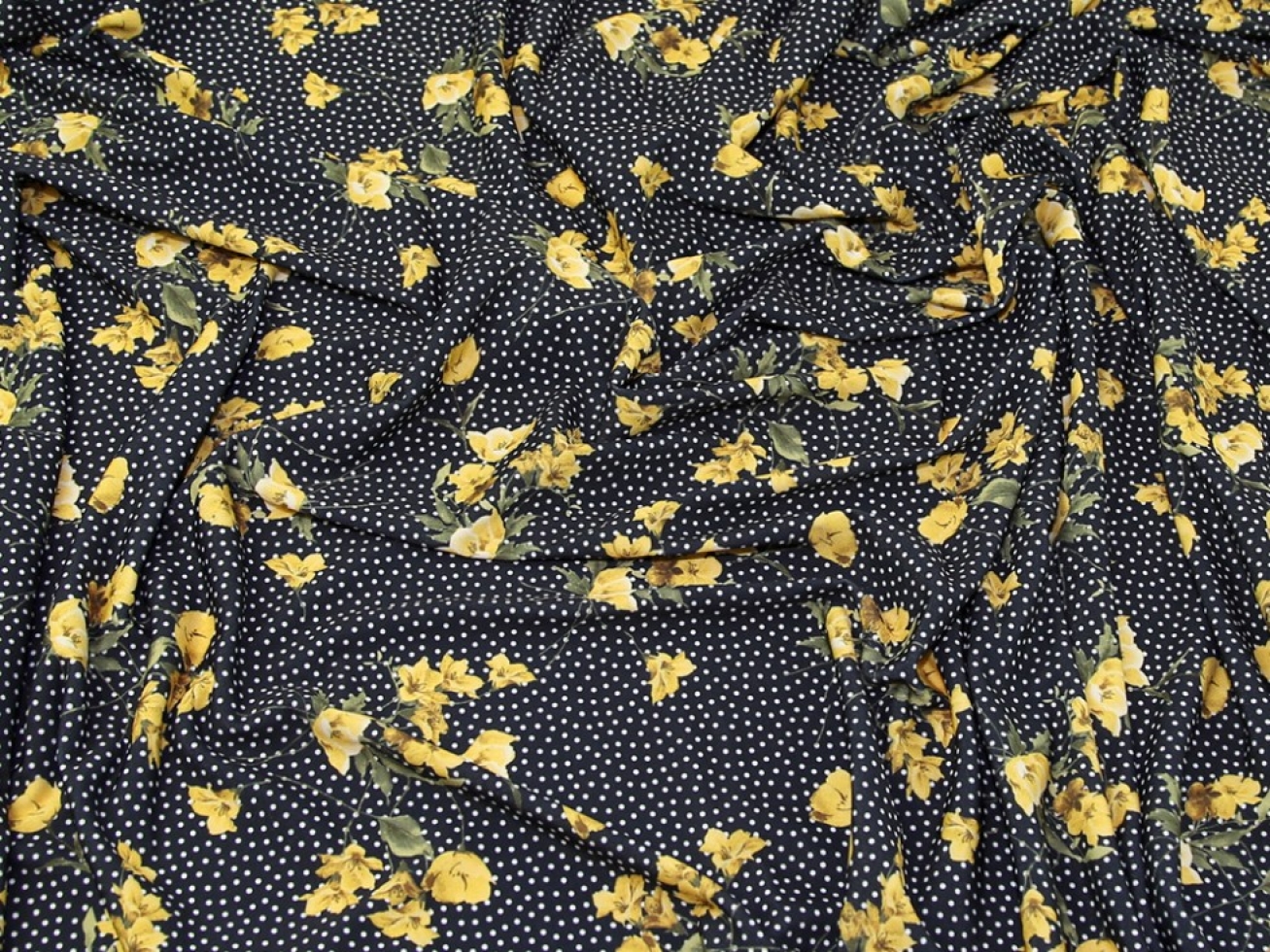 John Kaldor Portia ITY Silky Stretch Knit Fabric Yellow