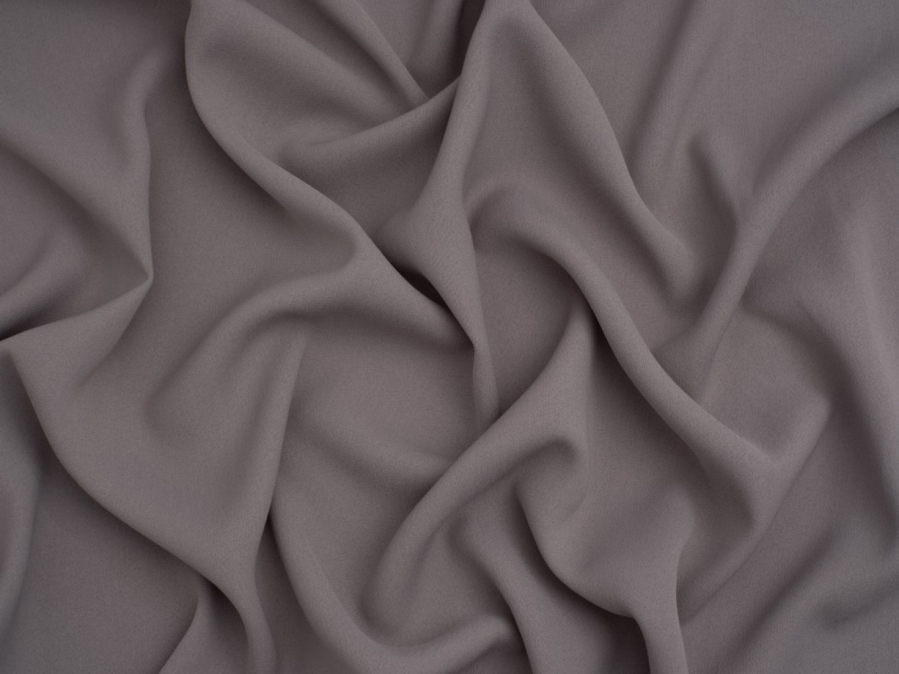 Minerva Core Range Prestige Polyester Crepe Fabric Mid Grey