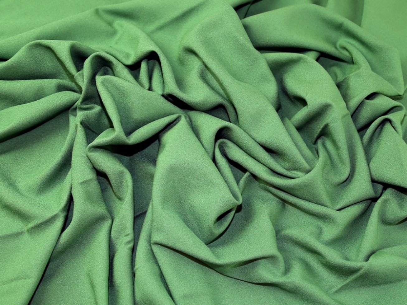 John Kaldor Rapture Viscose Crepe Fabric Grass Green