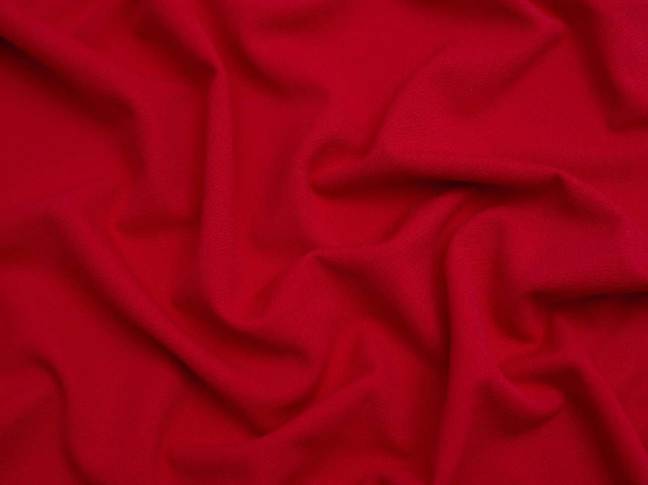 Minerva Core Range Suzette Textured Stretch Knit Fabric Red