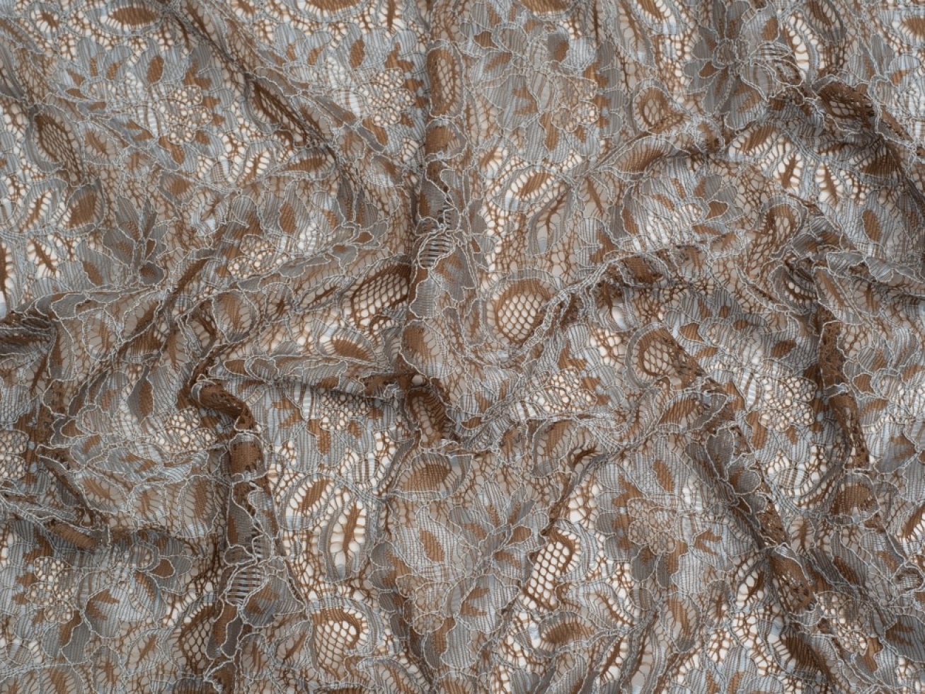Minerva Core Range Tocca Corded Lace Fabric Sky