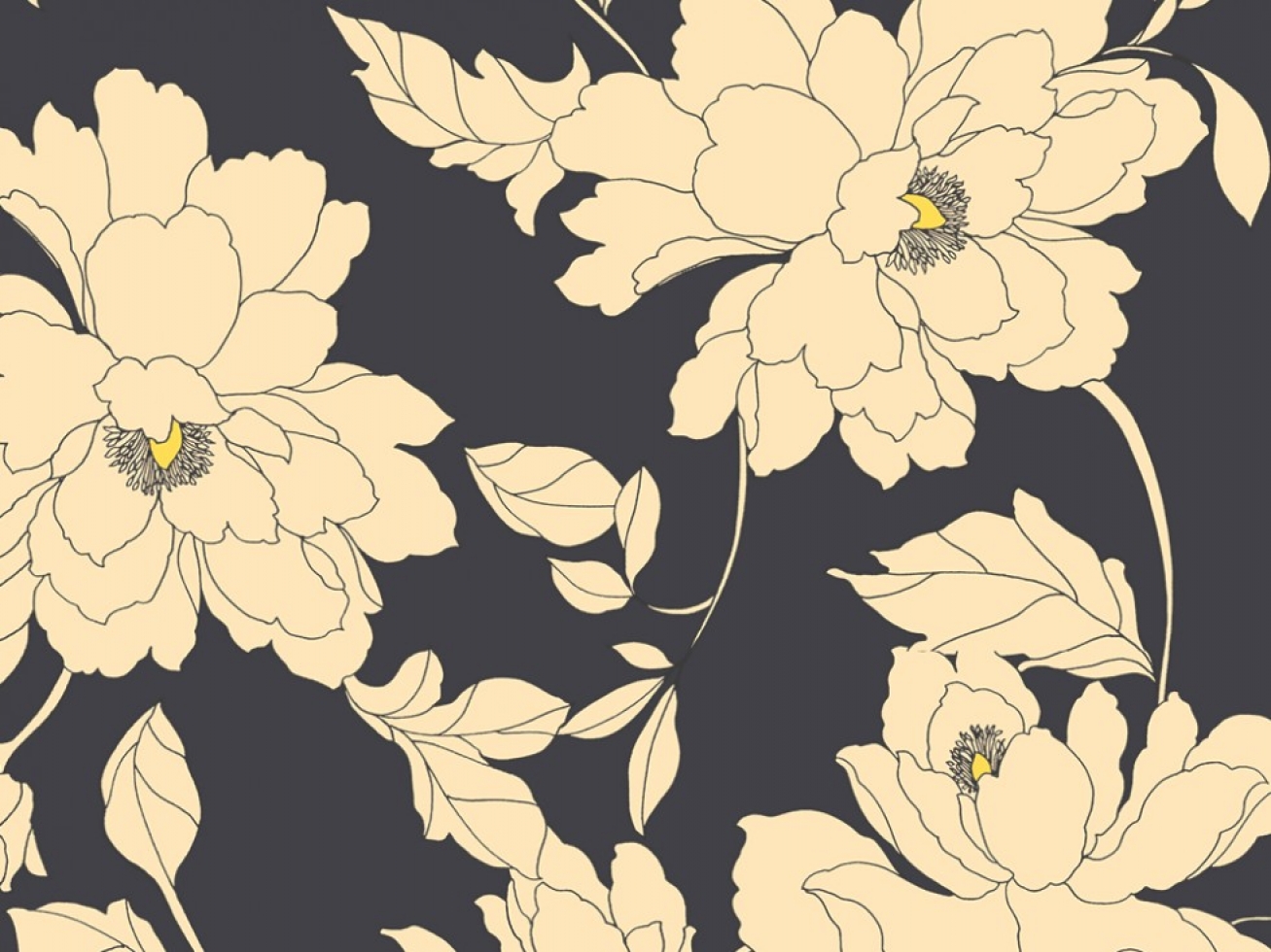 John Kaldor Ursula Stretch Woven Sateen Fabric Navy Blue