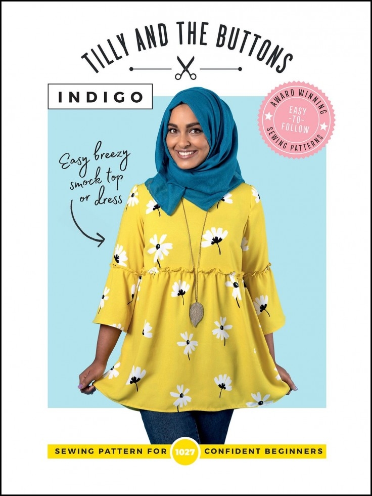 Tilly and the Buttons Paper Sewing Pattern Indigo Smock Top & Dress