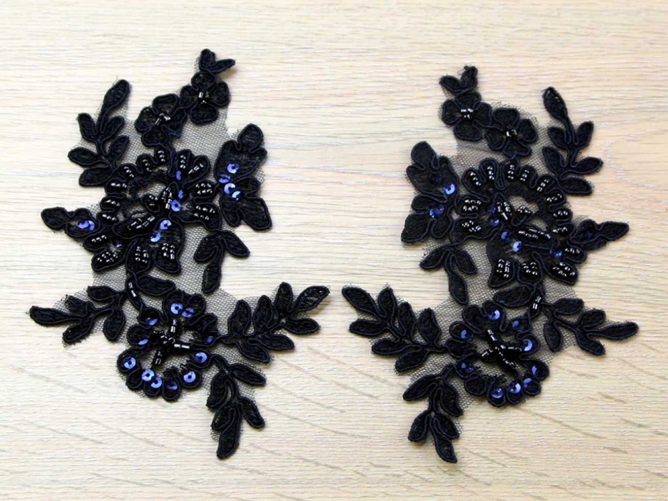 Naomi Appliques Navy Blue