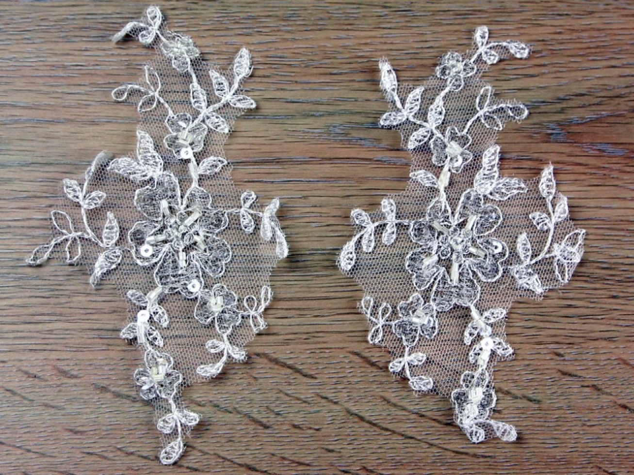 Beaded Appliques Ivory