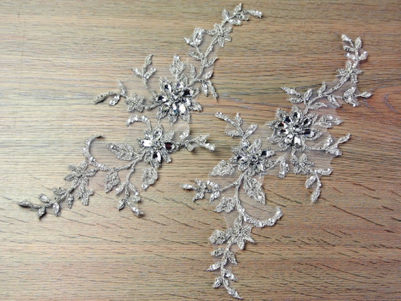 Crystal Appliques Silver