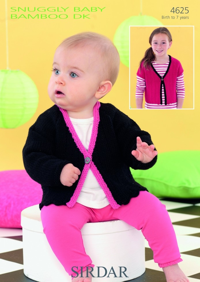 Sirdar Baby Bamboo Knitting Pattern 4625