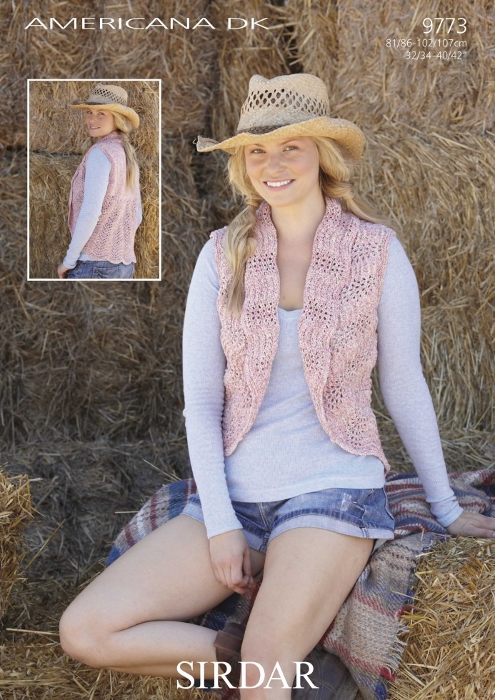 Sirdar Americana Knitting Pattern 9773