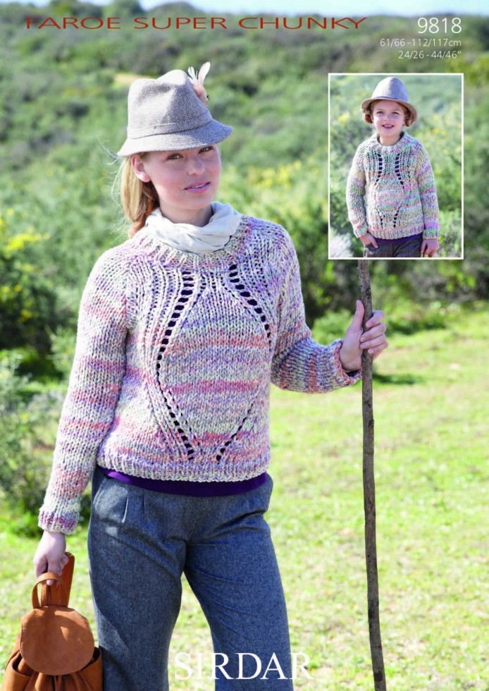 Sirdar Faroe Knitting Pattern 9818