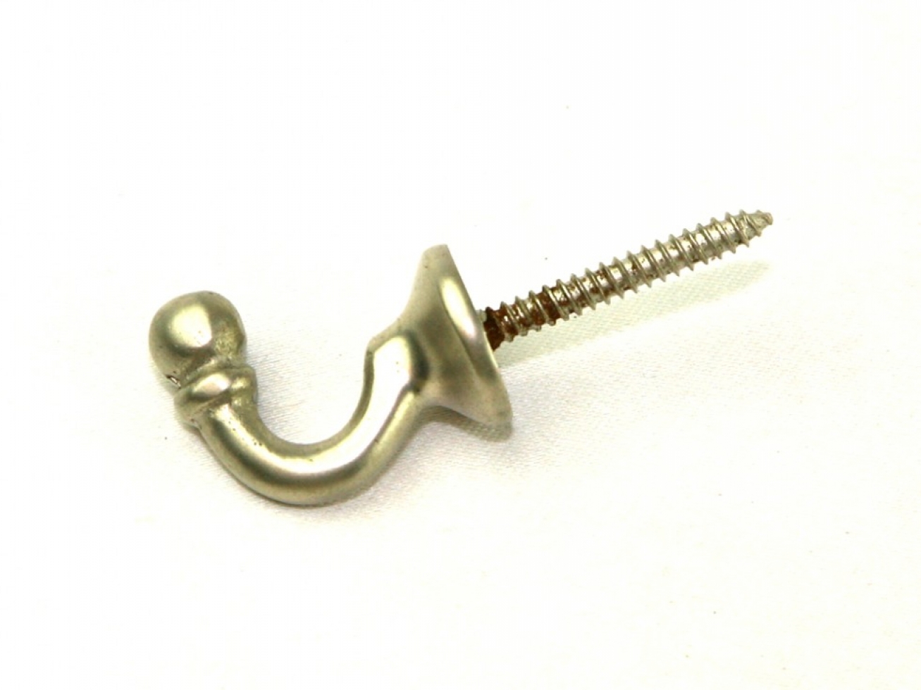 Curtain Tie Back Hooks Silver Satin