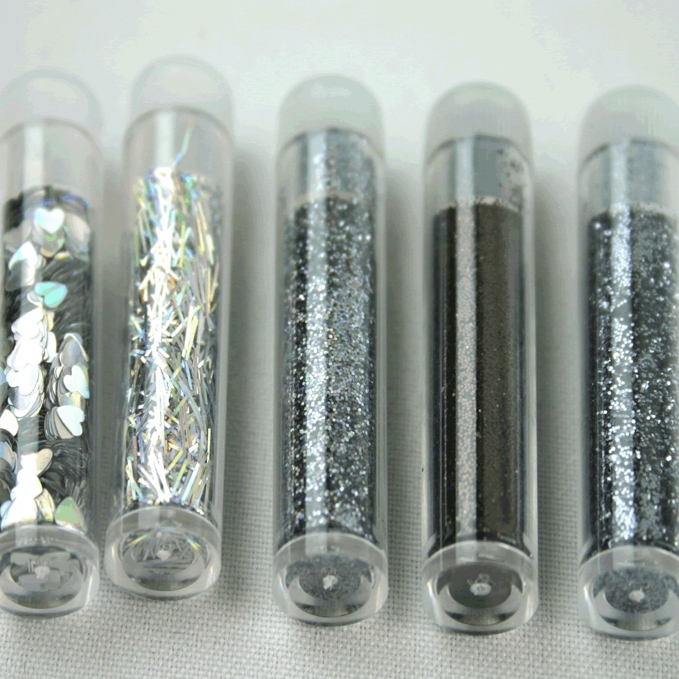 Glitter Flitter Craft Set Black Silver