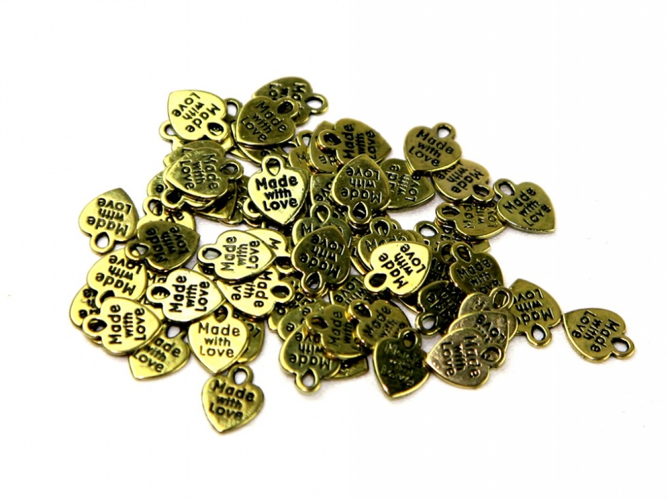 Darice Made With Love Labels Gold