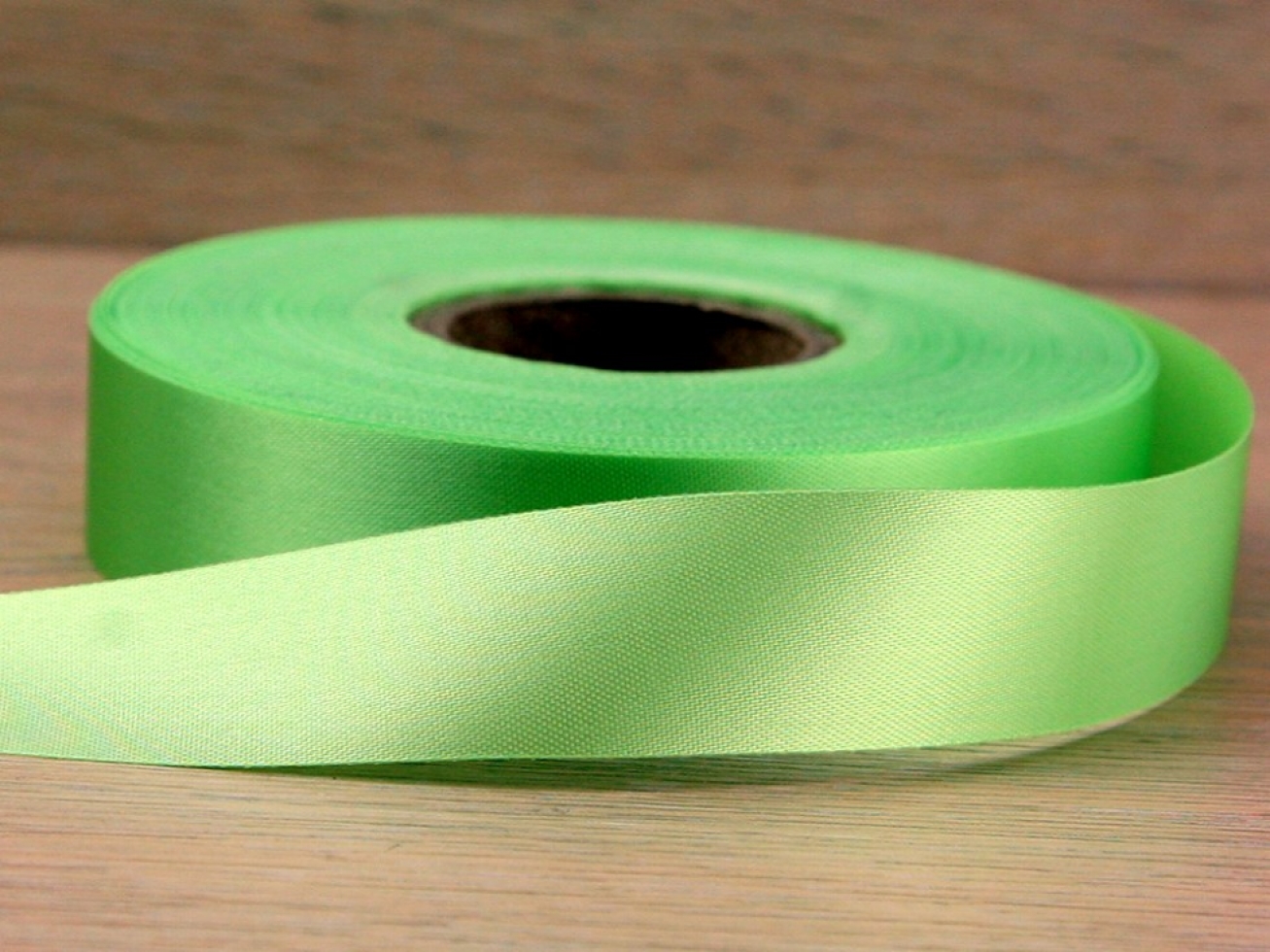 Budget Acetate Satin Ribbon Apple Green