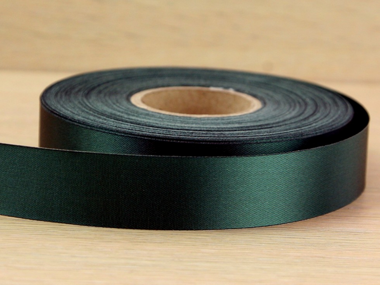 Budget Acetate Satin Ribbon Bottle Green