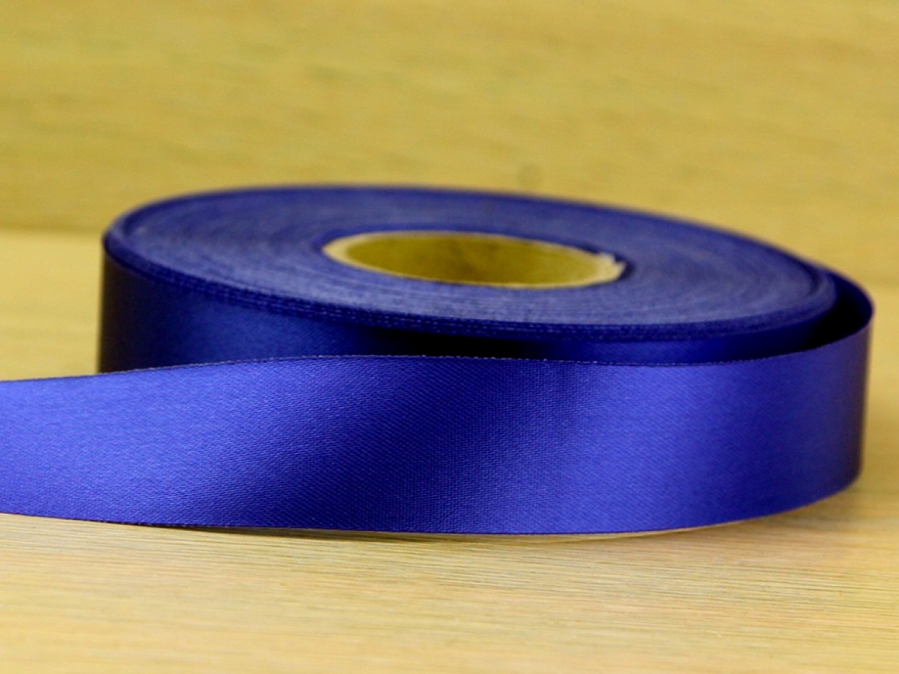Budget Acetate Satin Ribbon Deep Royal Blue