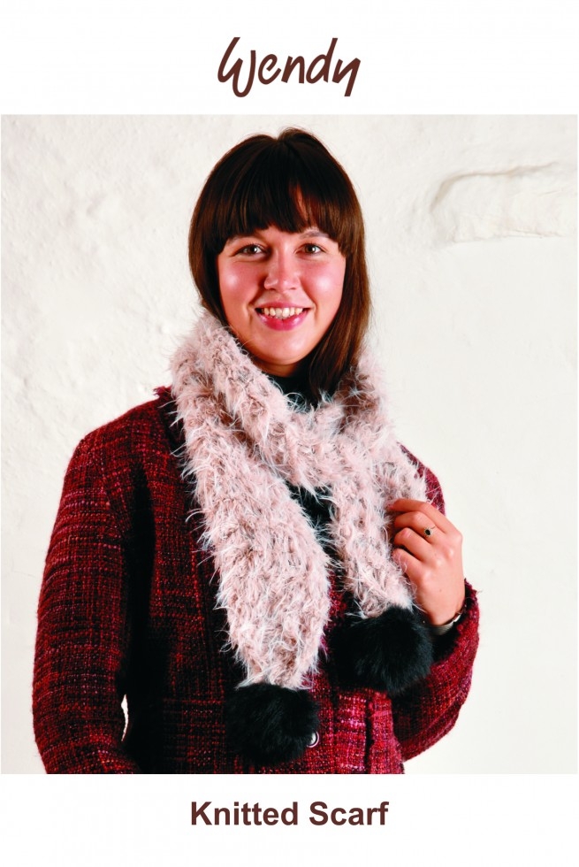 Wendy Cosy Furry Scarf Knitting Kit