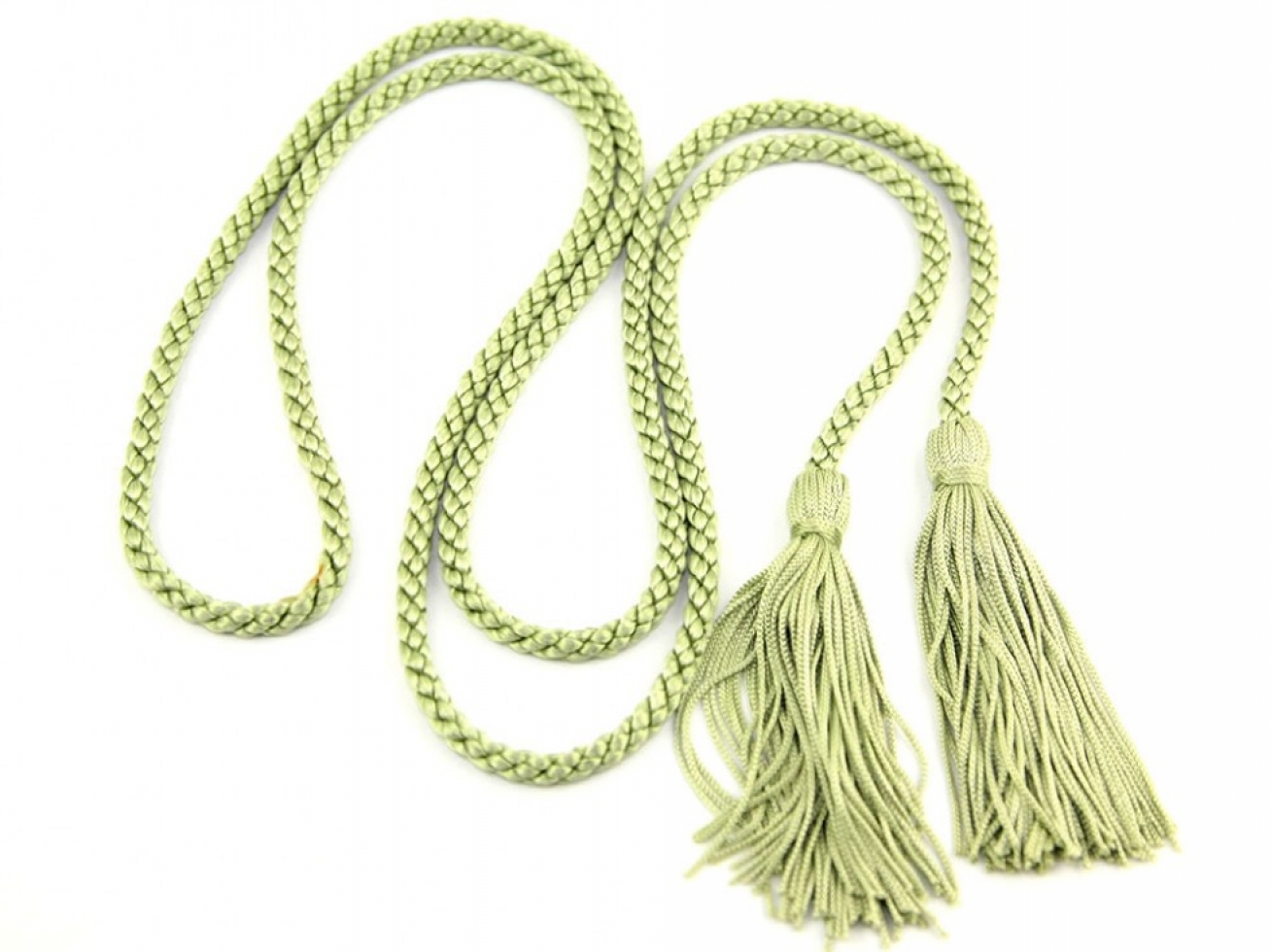 Dressing Gown Cord With Tassels Light Green