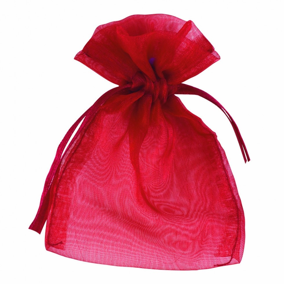 Club Green Organza Bag Pouches Burgundy