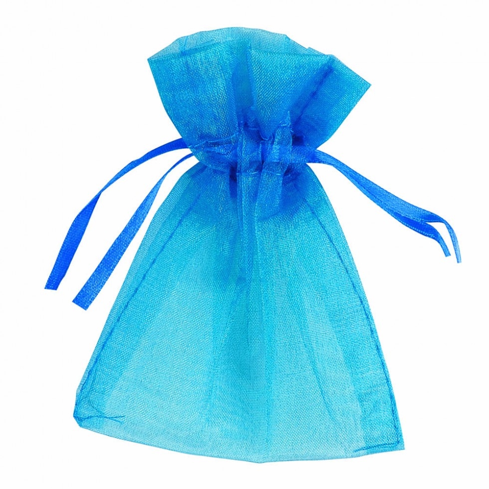 Club Green Organza Bag Pouches Wedgewood Blue
