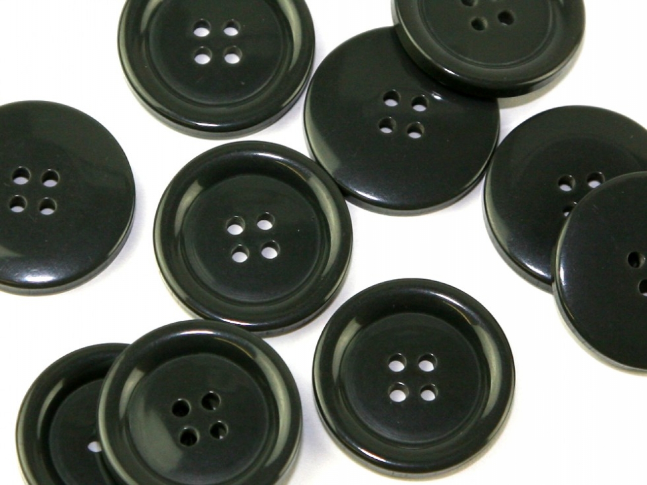 Plastic Coat Buttons Grey