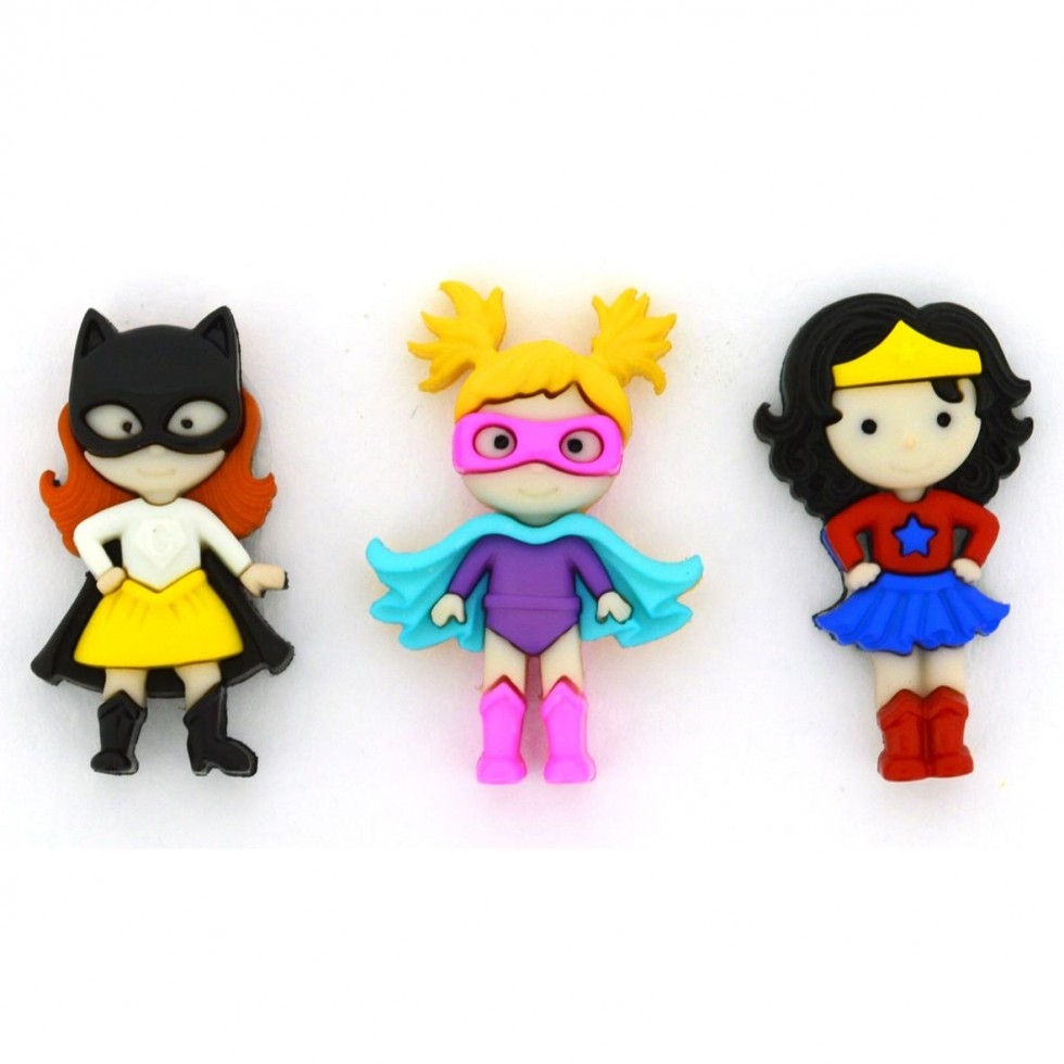 Dress It Up Girl Power Buttons