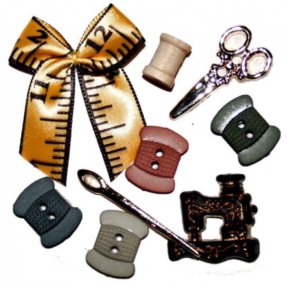 Dress It Up A Stitch in Time Buttons