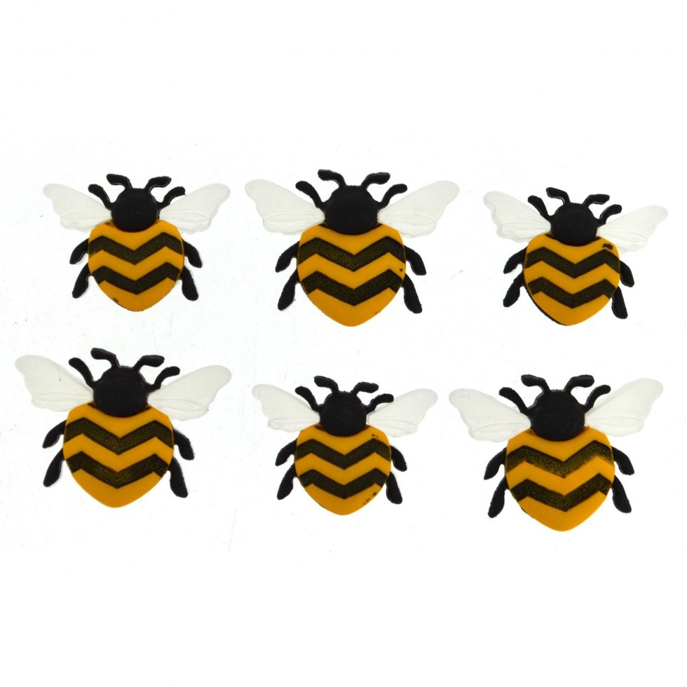 Dress It Up Bee Happy Buttons