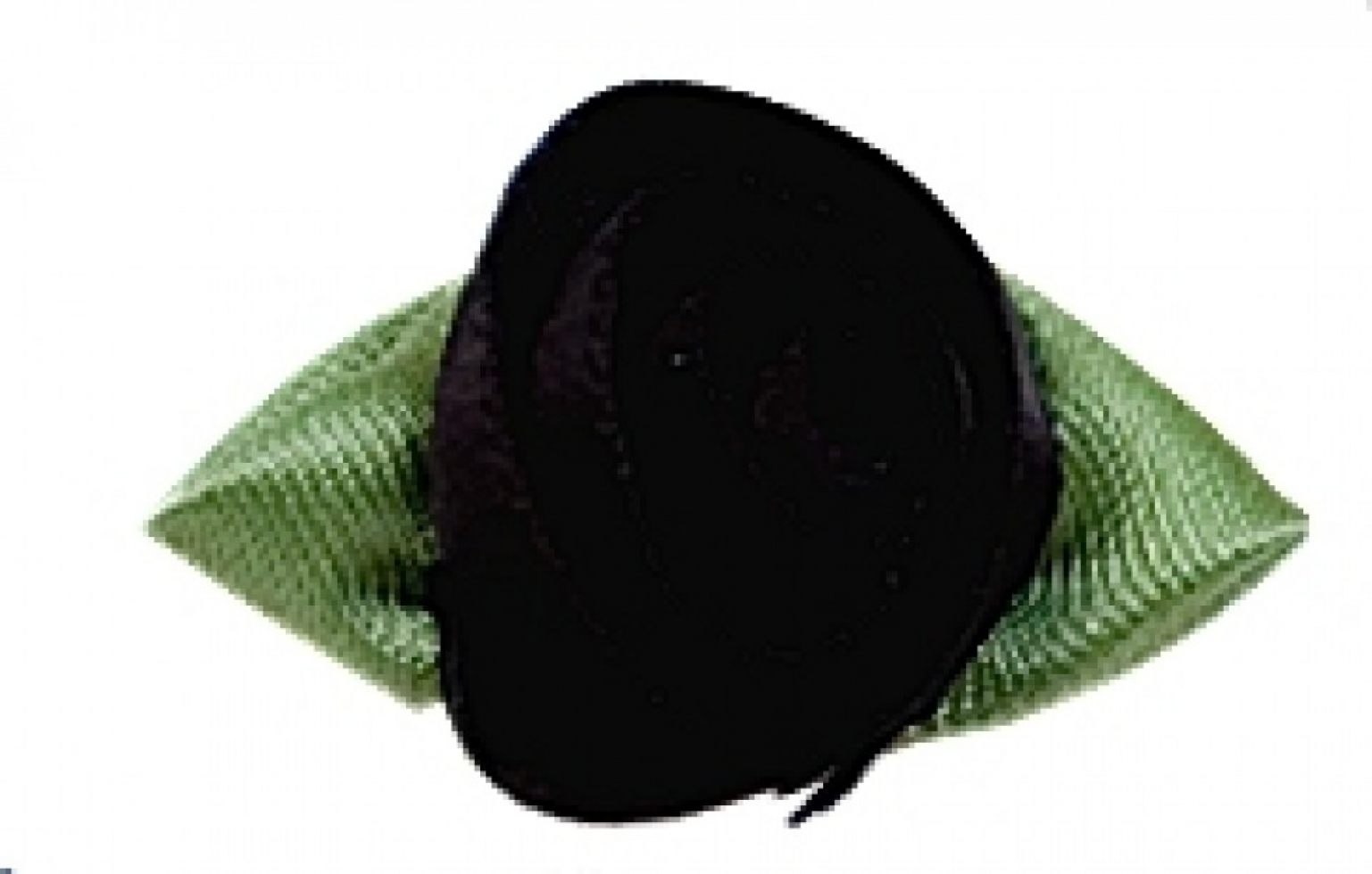 Large Ribbon Roses Black