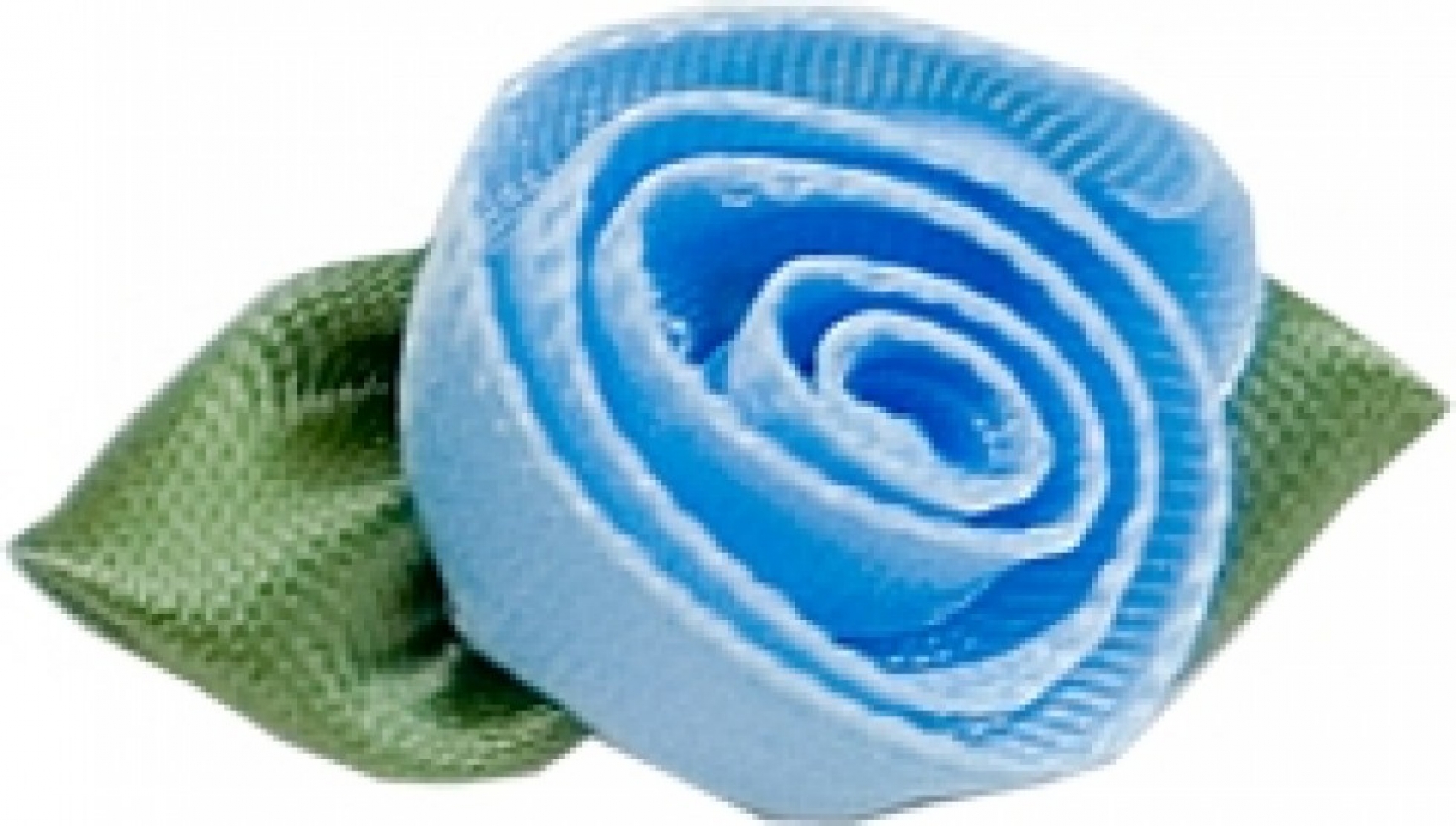 Large Ribbon Roses Light Blue