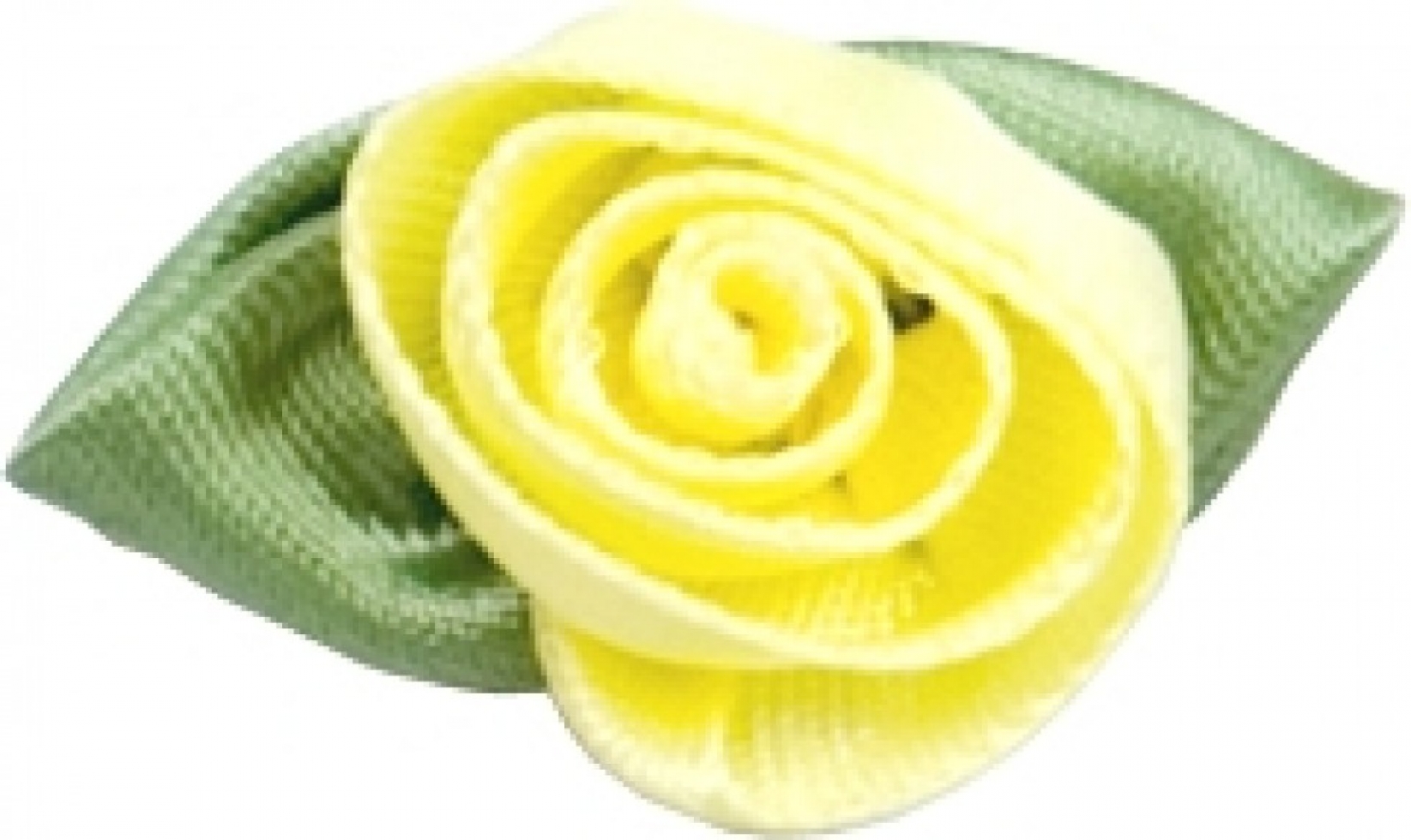 Large Ribbon Roses Baby Maize
