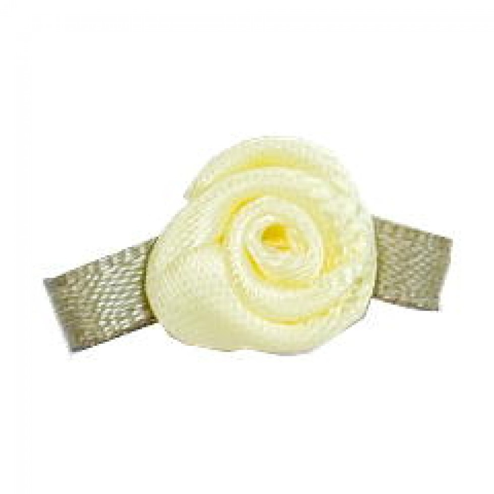 Small Ribbon Roses Baby Maize