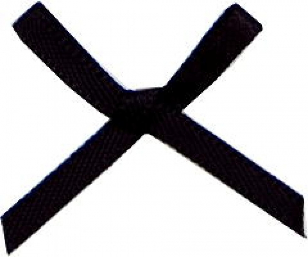 Mini Ribbon Bows Black